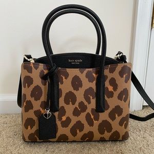 Kate Spade Medium Margaux Leopard Satchel